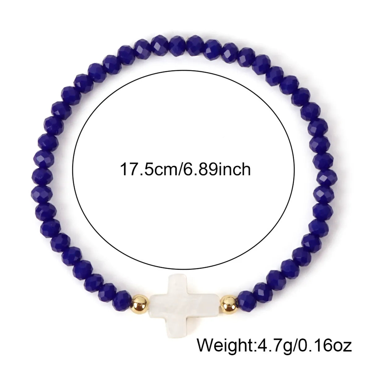 Simple Style Classic Style Solid Color Artificial Crystal Beaded Women'S Bracelets