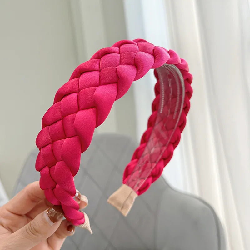 Simple Style Classic Style Solid Color Cloth Hair Band