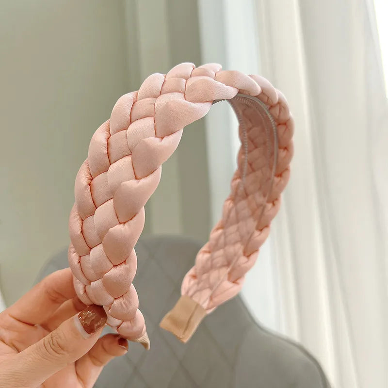 Simple Style Classic Style Solid Color Cloth Hair Band