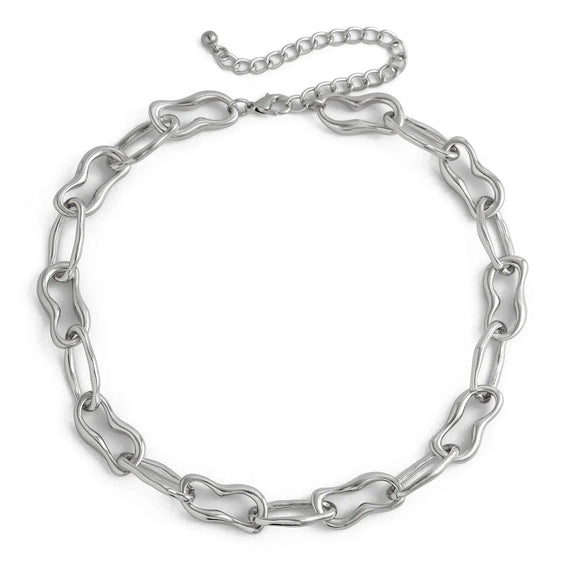 Simple Style Classic Style Solid Color Copper Irregular Plating Men'S Necklace
