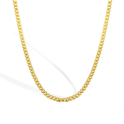 Simple Style Classic Style Solid Color Copper Plating 18k Gold Plated Silver Plated Necklace