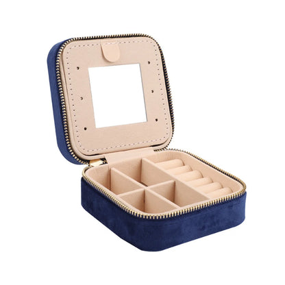 Simple Style Classic Style Solid Color Flannel Jewelry Boxes