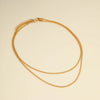 Simple Style Classic Style Solid Color Gold Plated Alloy Wholesale Layered Necklaces