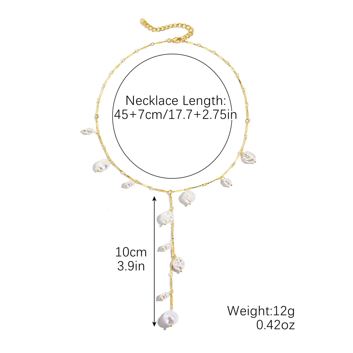 Simple Style Classic Style Solid Color Imitation Pearl Alloy Wholesale Necklace