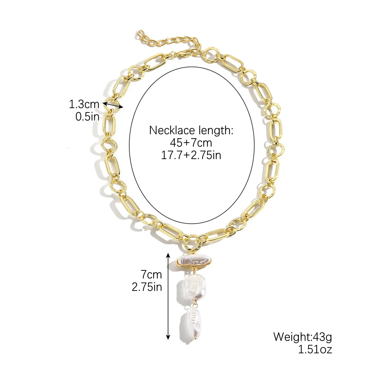 Simple Style Classic Style Solid Color Imitation Pearl Alloy Wholesale Necklace