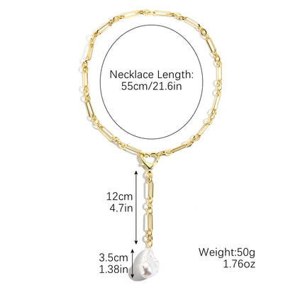 Simple Style Classic Style Solid Color Imitation Pearl Alloy Wholesale Necklace