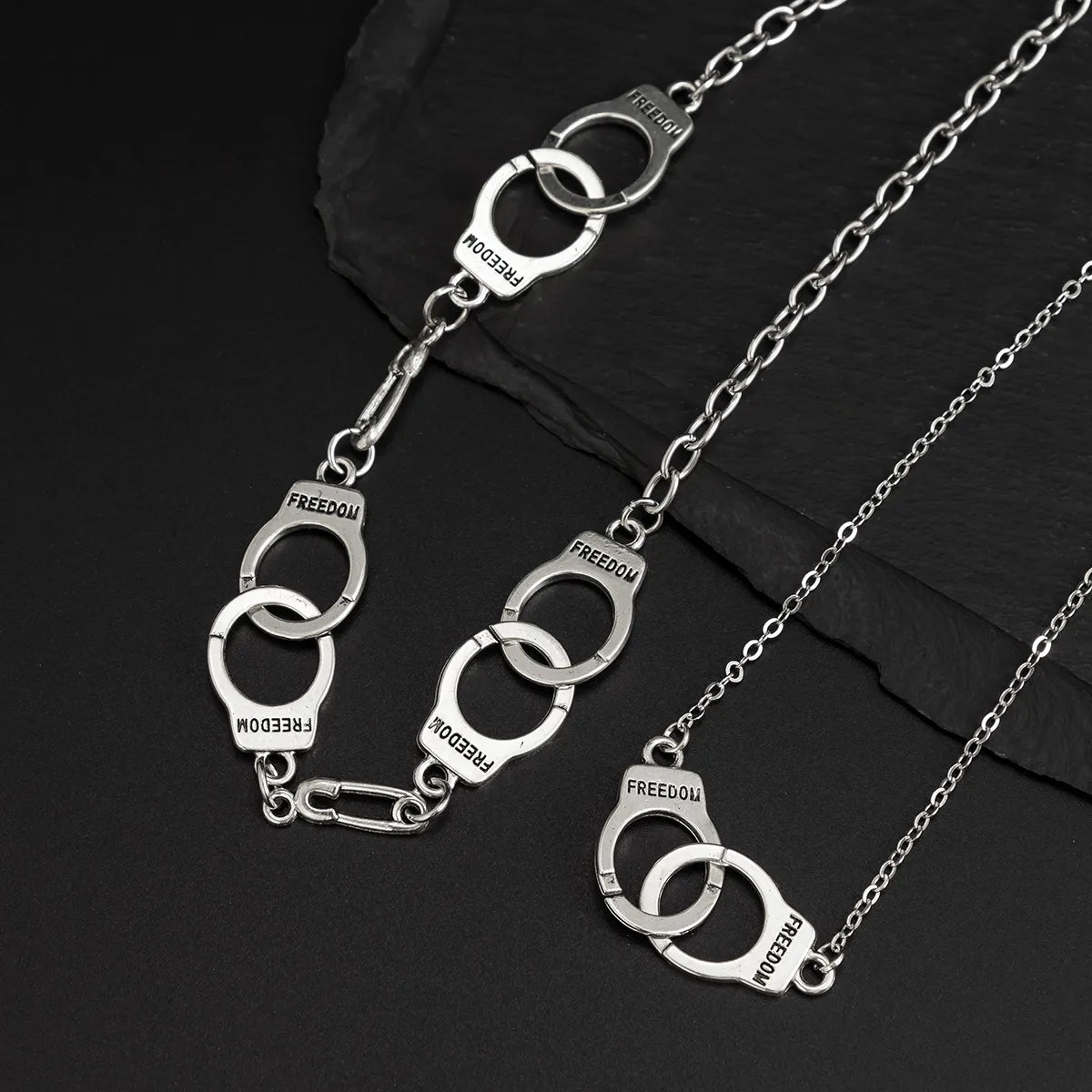 Simple Style Classic Style Solid Color Iron Chain Men'S Layered Necklaces