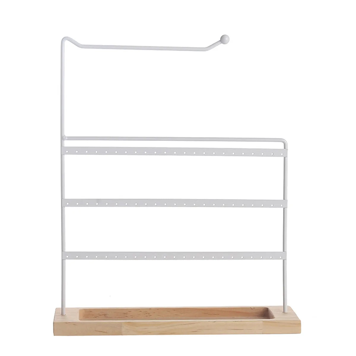 Simple Style Classic Style Solid Color Iron Jewelry Rack