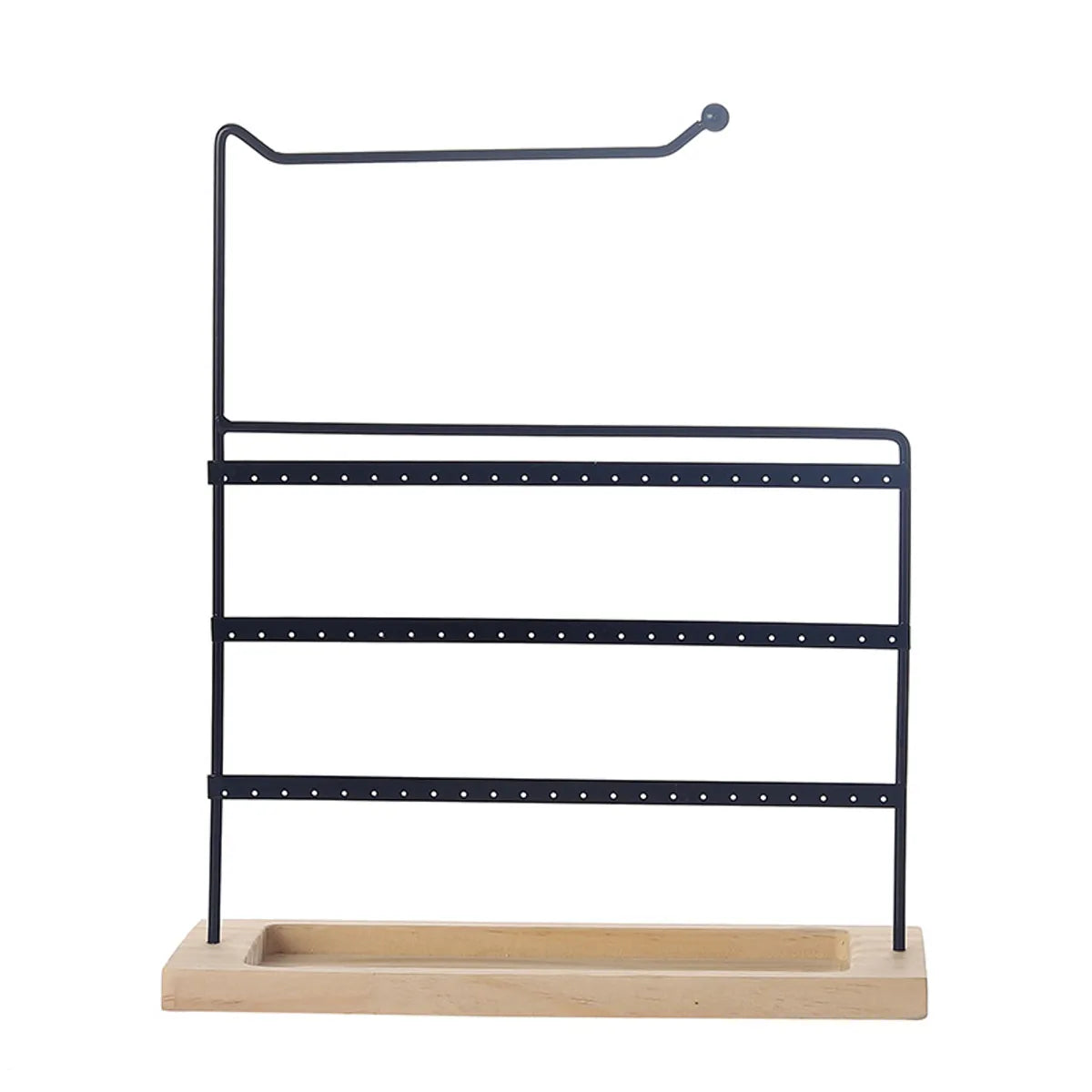 Simple Style Classic Style Solid Color Iron Jewelry Rack