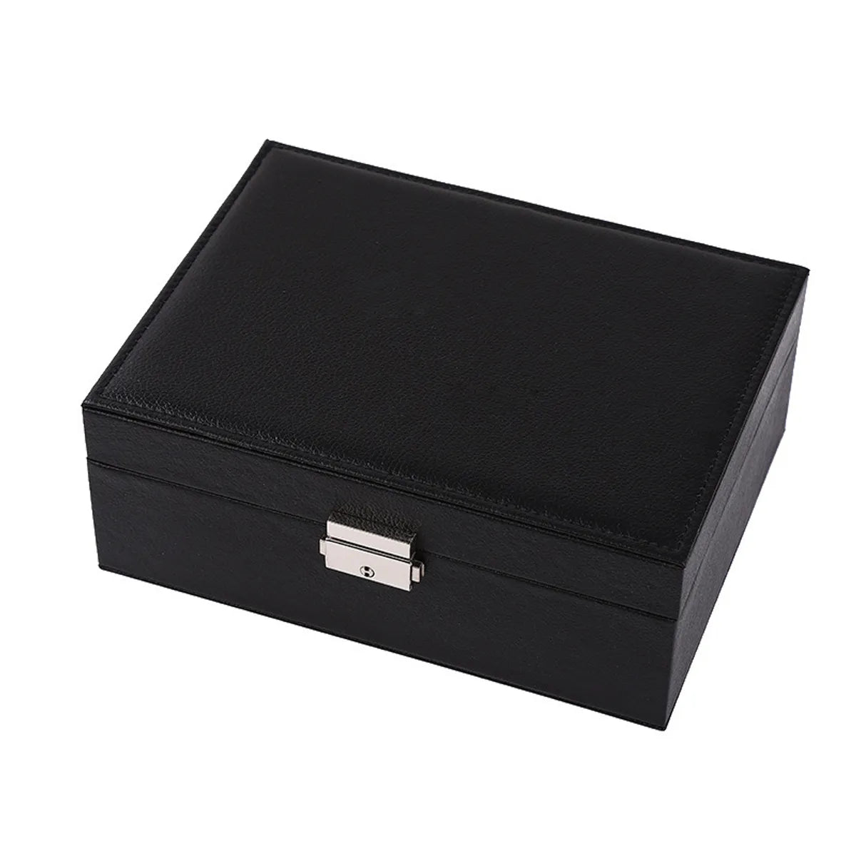 Simple Style Classic Style Solid Color Pu Leather Jewelry Boxes