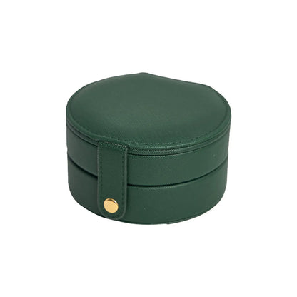 Simple Style Classic Style Solid Color Pu Leather Jewelry Boxes