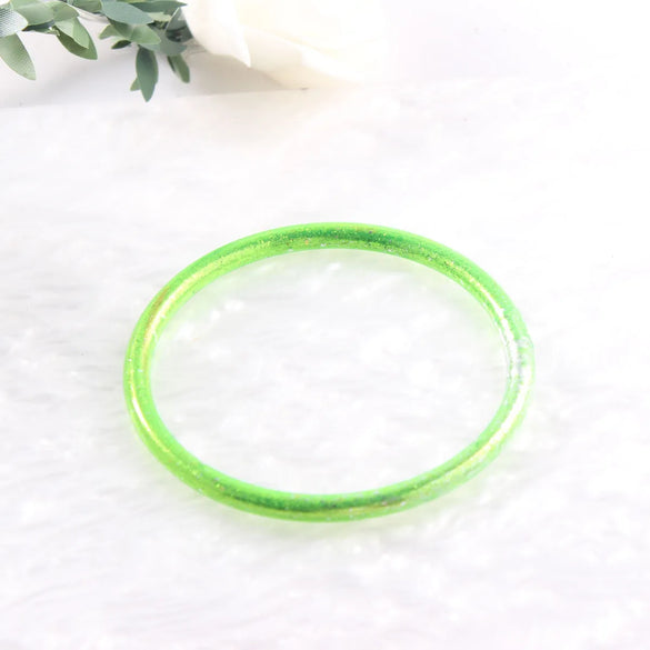 Simple Style Classic Style Solid Color Silica Gel Wholesale Bangle