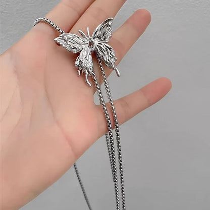 Simple Style Classic Style Solid Color Silver Plated 304 Stainless Steel Alloy Wholesale Necklace