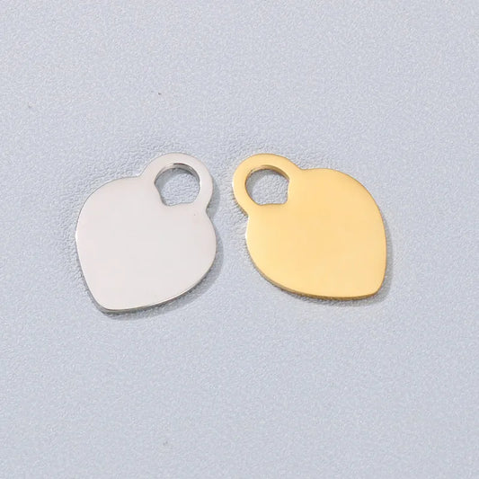 1 Piece Stainless Steel 18K Gold Plated Solid Color