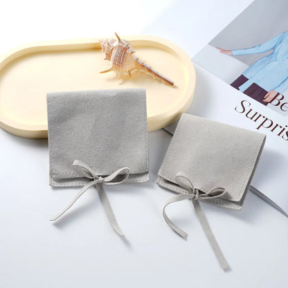 Simple Style Classic Style Solid Color Superfine Fiber Jewelry Packaging Bags