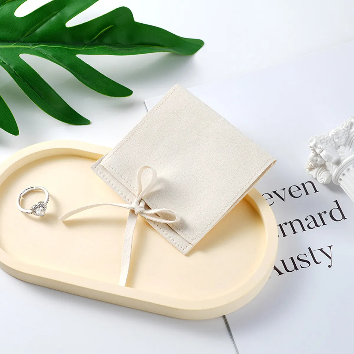 Simple Style Classic Style Solid Color Superfine Fiber Jewelry Packaging Bags