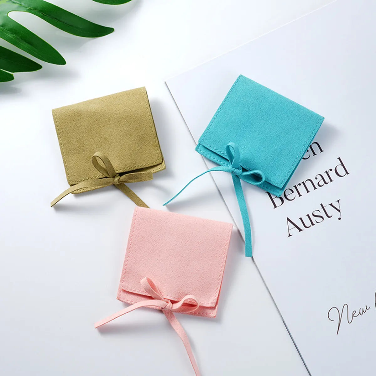 Simple Style Classic Style Solid Color Superfine Fiber Jewelry Packaging Bags