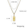 Simple Style Classic Style Solid Color 304 Stainless Steel Plating 18K Gold Plated Men'S Pendant Necklace