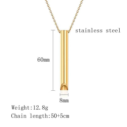 Simple Style Classic Style Solid Color 304 Stainless Steel Plating 18K Gold Plated Unisex Pendant Necklace