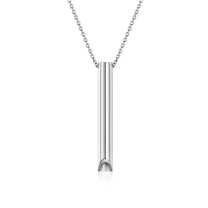 Simple Style Classic Style Solid Color 304 Stainless Steel Plating 18K Gold Plated Unisex Pendant Necklace