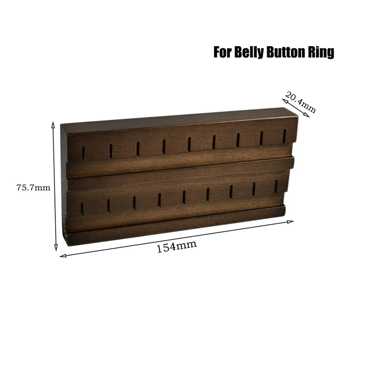 Simple Style Classic Style Solid Color Wood Jewelry Rack