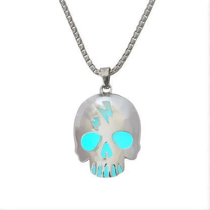 Simple Style Classic Style Solid Color Zinc Alloy Plating Halloween Men'S Pendant Necklace