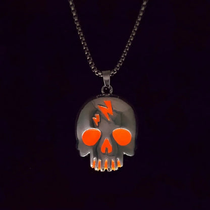 Simple Style Classic Style Solid Color Zinc Alloy Plating Halloween Men'S Pendant Necklace