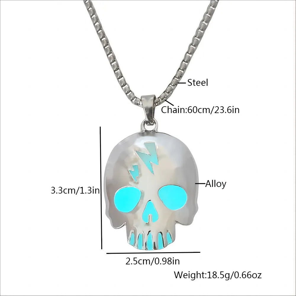 Simple Style Classic Style Solid Color Zinc Alloy Plating Halloween Men'S Pendant Necklace