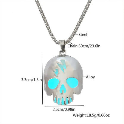 Simple Style Classic Style Solid Color Zinc Alloy Plating Halloween Men'S Pendant Necklace