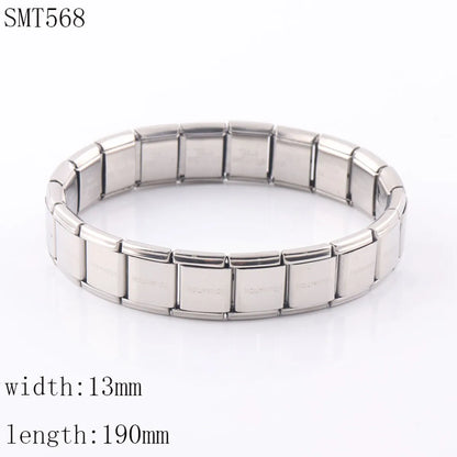 Simple Style Classic Style Square Solid Color Stainless Steel Plating Men'S Bangle