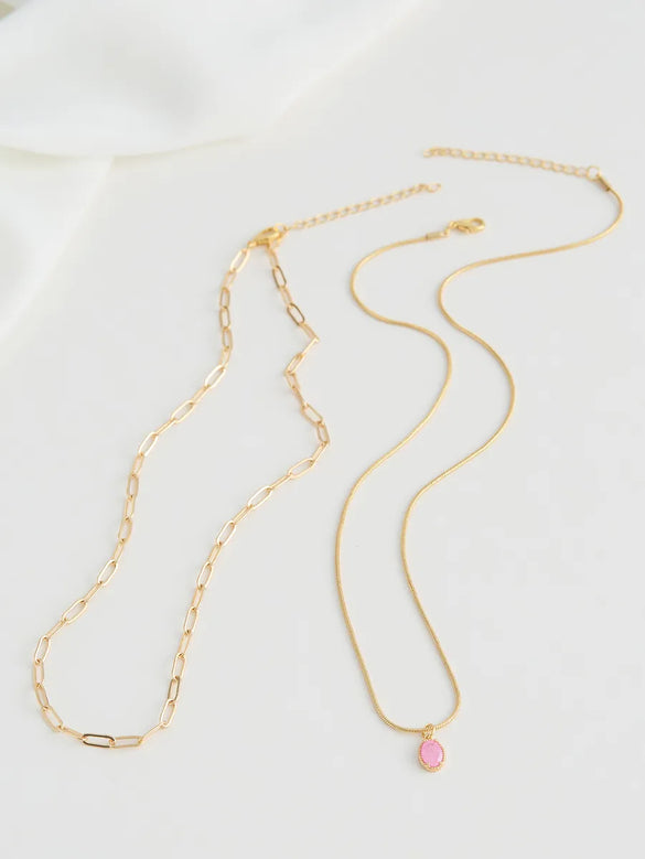 Simple Style Classic Style Star Heart Shape Copper Alloy Inlay Rhinestones Women's Layered Necklaces