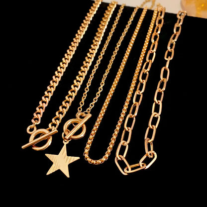 Simple Style Classic Style Star Iron Wholesale Pendant Necklace