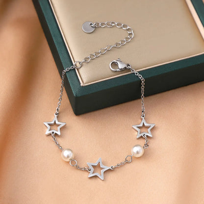 Simple Style Classic Style Star Stainless Steel Plating 18k Gold Plated Bracelets