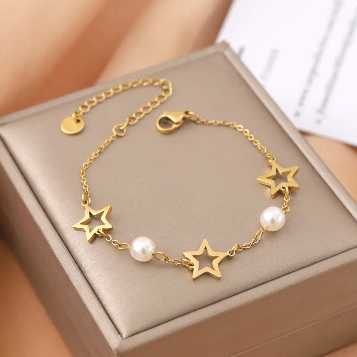 Simple Style Classic Style Star Stainless Steel Plating 18k Gold Plated Bracelets