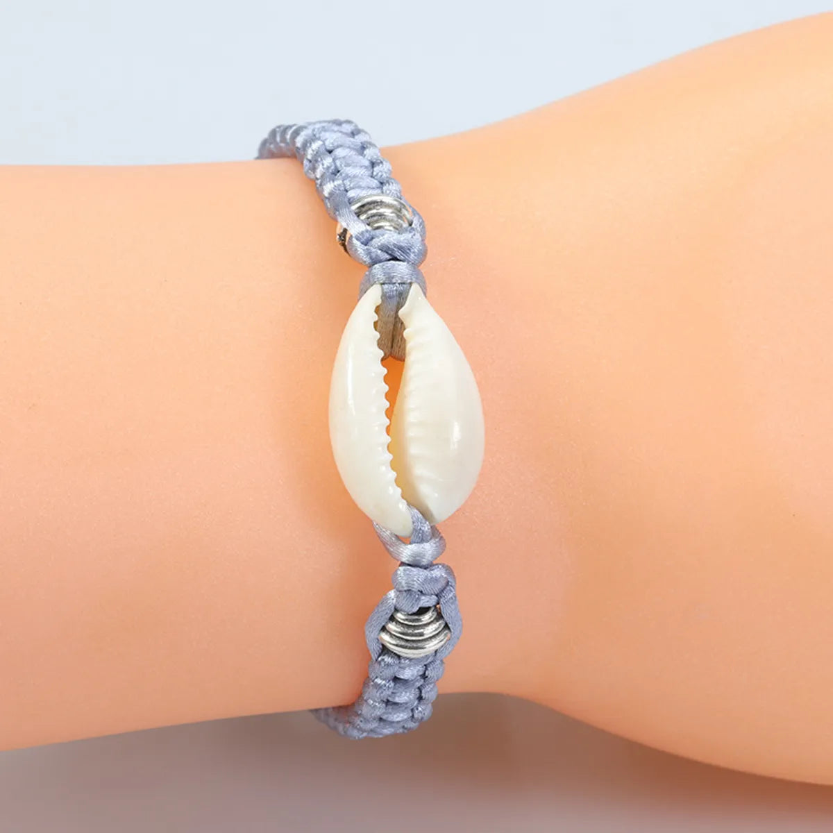 Simple Style Classic Style Sunflower Alloy Rope Shell Wholesale Drawstring Bracelets