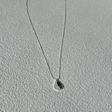 Simple Style Classic Style Water Droplets Sterling Silver Plating Pendant Necklace