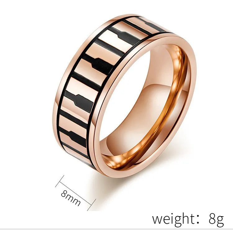 Wholesale Jewelry Simple Style Classic Style Watermelon 304 Stainless Steel Rhinestones 18K Gold Plated Plating Inlay Rings