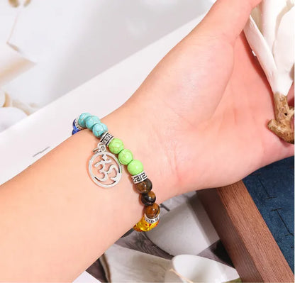 Simple Style Color Block Alloy Glass Bead Women'S Bracelets