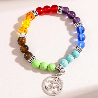 Simple Style Color Block Alloy Glass Bead Women'S Bracelets