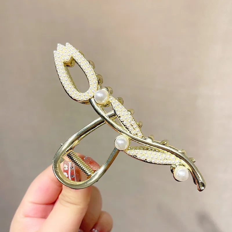 Simple Style Color Block Alloy Hair Clip