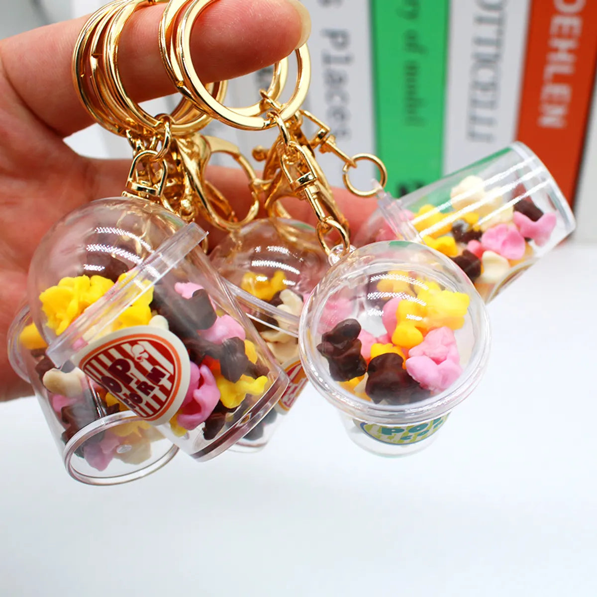 Simple Style Color Block Plastic Women'S Keychain