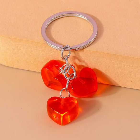 Simple Style Color Block Resin Women'S Keychain