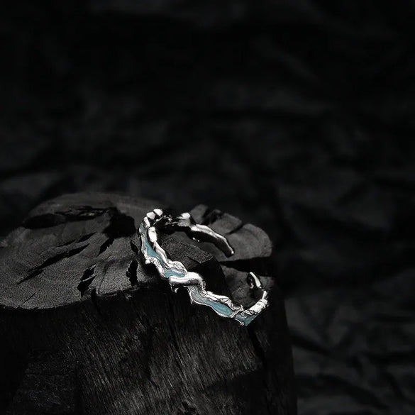 Simple Style Color Block Sterling Silver Rings In Bulk