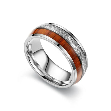 Simple Style Color Block Titanium Steel Men'S Rings