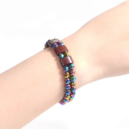 Simple Style Colorful Obsidian Beaded Unisex Bracelets 1 Piece