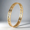 Wholesale Simple Style Commute Circle Titanium Steel Plating Inlay Zircon Rings Bracelets