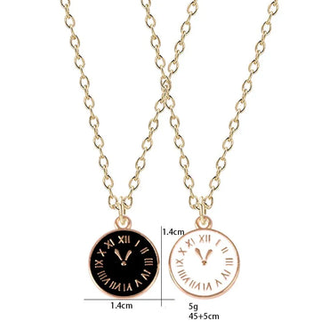 Simple Style Commute Clock Alloy Plating Unisex Pendant Necklace