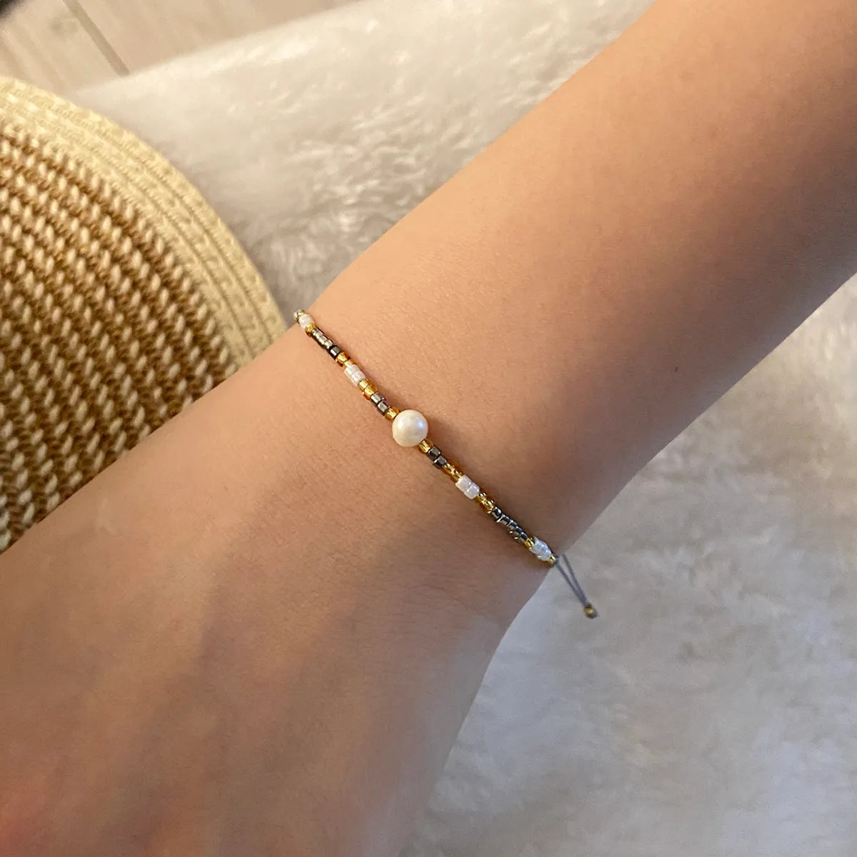 Simple Style Commute Color Block 18K Gold Plated Rope Wholesale Bracelets