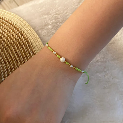 Simple Style Commute Color Block 18K Gold Plated Rope Wholesale Bracelets