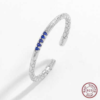 Simple Style Commute Color Block Sterling Silver Plating Inlay Zircon White Gold Plated Rhodium Plated Bracelets